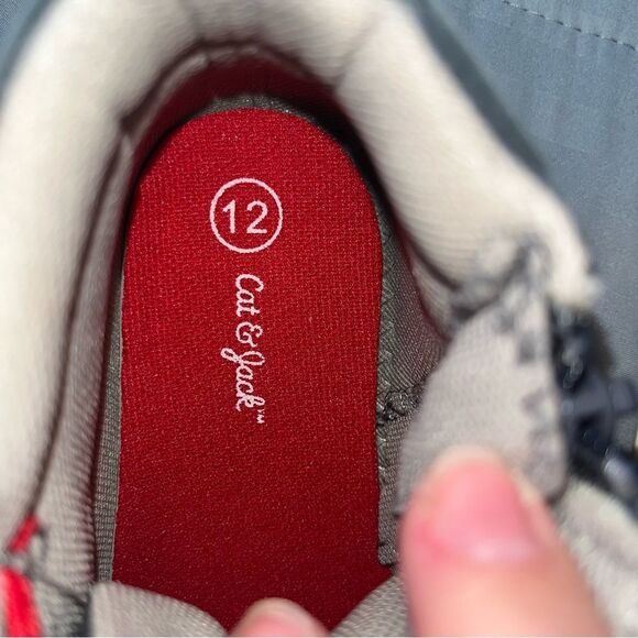 Cat & Jack Blue Ford Hi-Top Zipper Slip-On Shoes Sneakers Little Boys 12 - Picture 5 of 5